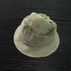 Baskrar Canvas KAPITAL Bucket Hats Herr Kvinnor Högkvalitativa Solida Vintage Kepsar Topplogotyp Justerbar Tvätt Make Old