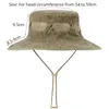 Berets Cotton Boonie Hat For Women Breathable Mesh Sun Panama Outdoor UV Protection Fisherman Bob With Chin Strap Casual Hiking CapBerets