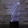 Luci notturne Karate Judo Lampada da tavolo USB Taekwondo Camera da letto Illuminazione Decor Regalo per bambini Colori Luce Creativa 3D LED Gradiente VisionNight