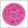 Boy Baby Cake Mod Mod Sile Chocolates Jelly Fondant Paste Tool Cooking Decoration Tool Drop Drobl