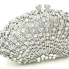 Avondtassen elegante vrouwen feest mooie handtas diamanten luxe klauwen shell vorm kristal portemonnees bruids bruiloft achtervolging