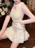 Winter Rosa Kawaii Lolita Weste Frauen Spitze Japanische Casual Süße Nette Tanks Bogen Warme Prinzessin Leibchen Koreanischen Stil Kleidung 220331