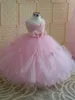 POSH DREAM Wunderschönes rosa Prinzessin-Tutu-Kleid für Kinder, Mädchen, Ballkleid, perfekt für Hochzeiten, Blumenmädchenkleider 220422