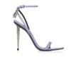 Woman Sandal queen tom-sandal padlock sandals high-heeled Luxury Designer high-heeled naked pumps summer shoes pointy toe