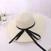 Chapeaux à large bord Chapeau de plage souple personnalisé Nom personnalisé Cadeau d'anniversaire Mariée pour être Mme Lune de miel avec Ribbo GiftsWide