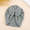 2022 Baby Turban Girls Knit Knit Głowa Głowa Dziewczyna z bawełny opaska na głowę do czapki do czapki niemowląt maluch na nakrycie głowy Bulk 4461628