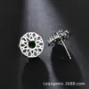 Charm 925 Sterling Silver Earrings, European and American flower water drop Zircon exquisite fashionable female accessories manufacturers, direct sales Women Mens