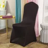 Housse de chaise universelle en Polyester et Spandex, décor extensible, noir et blanc, pour fête de mariage, Banquet, hôtel, dîner, cérémonie de célébration, 0624