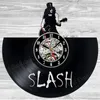 Wall Clocks Guns n Rose Slash Rekord Uhr Musik Thema 3D Aufkleber Rockband LED MODERN MODERN DESIGN HIMERKESTELLE