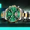 Kol saatleri En İyi Marka Paslanmaz Çelik Mekanik Saat Otomatik Lüks 30atm Su Geçirmez Spor Erkekleri Watchwristywatches