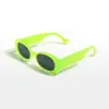 Occhiali da sole ovali grigio verde per donna Uomo Occhiali colorati Occhiali estivi Occhiali da sole gafas de sol Occhiali di protezione UV400 con scatola