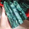 Objets décoratifs Figurines Colonne de Mica vert naturel Point Kmaite Cristal d'euchlorite Obélisque Chakras Pierres précieuses et minéraux de guérison Coll