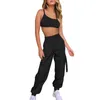 Women's Tracksuits Women Solid Color Camisole Two Piece High Waist Pants Casual Suit Petite Pant SetWomen's