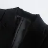 بدلات نسائية بليزرز السترات الخريف للنساء 2022 Black Blazer Woman Jacket Jacket Double Breadted Slim Female Office Ladyswomen's