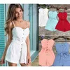 2019 summer new women s jumpsuit sexy sling tube top waist sweet bow body jumpsuit shorts woman T200704