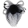 Stingy Brim Hats Style Party Fascinator Hårtillbehör Fjäderklipp Hatt Flower Lady Veil Wedding Decor4718827