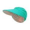 Vuxen elastisk ihålig hatt för kvinnor solvisor hattar kvinnliga anti-ultraviolet tom hatt uv skydd varm sommar utomhus strand kepsar grossist