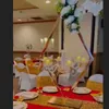 décoration en gros mariages or centres de table fleurs artificielles cadre vase à fleurs en métal pour la décoration de mariage centres de candélabres imake390