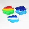 Food Grade Cloud Shape Silicone Dab Jars Silicone Wax Containers 22ml Glass Oil Burner Pipes Converter Adapter DHL