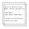 Andra naturliga stenar svart labradorit 6/8/10mm månsten runda distanser lösa pärlor för smycken tillverkar armband halsband diyother edwi22