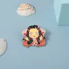 Kamado Nezuko Emaille Pins Benutzerdefinierte Anime Mädchen Broschen Revers Abzeichen Cartoon TV Serie Charakter Schmuck Geschenk für Fans Freunde8576552