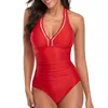 Yellow Sexy Large Swimsuits Closed Plus Size Swimwear Push Up Body Bathing Suit For Pool Beach Women's Swimming Suit 220518