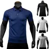 Absorption de l'humidité confortable et respirant sec décontracté jeunesse hommes coton revers POLO chemise hommes T-shirt 220706