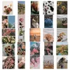 Nouvelle étanche 10/30 / 52pcs fleurs artistiques rétro Stickers graffitis Stickers Esthétique Stickers de style téléphone portable voiture mignon autocollant kid autocollant