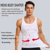 Camensas para hombres Camisa de chaleco para hombres Camisa de chaleco de chaleco Abdomen Compresión para esconder las camisetas de los tanques de entrenamiento Men Músculo sin mangas 2022