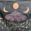 Black Moth Moon Phase Tapis Tenture murale Mandala Tapis Trippy Tapiz Champignon Papillon Abeille Boho Décor Dortoir Bohème Rideaux J220804