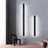 2022 Modern Long LED Wall Lamps Light 85-265V Iron Black Gold Shell 100cm 80cm Indoor Living Room Bedside Sconce Light