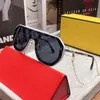 Sonnenbrille F Designer Stars gleiche Sonnenbrillenmarken für Damen Damenmode Persönlichkeit Buchstaben großer Rahmen trendige Herren