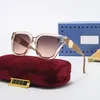 Designer Sunglasses For Men Women Fashion Sunglass Metal Rimless Optical Frame Classic Rectangle Square Gold Luxury Sun glasses with Box Guc1607