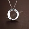 Plata hermosa gran círculo collares pendientes juegos de joyas para mujer moda fiesta boda regalos finos
