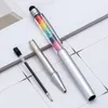 Stylo à bille en métal cristal diamant écran tactile stylo capacitif en gros publicité cadeau stylo d'écriture personnalisé en gros 220712