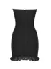 Casual jurken beroemdheid mode mode rode loper dames rayon verbanden sexy bodycon mini 2022 designer verjaardagsfeestje jurkcasual