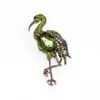 30 PCS/Lot Fashion Jewelry Brouches Multicolor Crystal Rhinestone Cute Bird Animal Flamingo Women Brouches Pins
