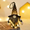 Party Supplies Handmade Halloween Gnomes with Light Hang Plush Witch Tomte Scandinavian for Home Table Decorations Gift XBJK2208