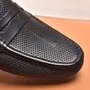 2022 Mens Klänning Skor Designer Classic Äkta Läderfest Bröllop Mode Flats Män Märke Bekväma Casual Loafers Storlek 38-44