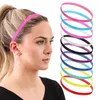 Rubber Anti Slip Thin Elastic Sports Headbands for Women Men Yoga Hair Band Softball Tennis Hair Rope Head Jewelry