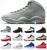 2022 High 10 10s Basketball Shoes Seattle Powder Blue Cool Grey Black Men Women Rush Pink Chicago Bulls Tinker Fusion Red Orlando Drake OVO black white Wings Sneakers