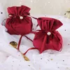 12*9 cm Multifunctionele Sieraden Gift Bag Koord Zoete Snoep Pouch Fluwelen Trekkoord Tassen Baby Shower Accessoires Trouwbedankjes CCA13228