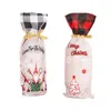 Juldekorationer Santa Claus/Christmas Wine Bottle Set/Decor for Xmas Home/Cartoon Snowman Accessories Ornament/Wine DecorationChristm
