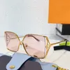 Designer-Sonnenbrillen, modisch, sexy für Damen, Blütenblatt, quadratische Blume an den Schläfen, Sonnenbrille Z1629U, bunte Verlaufsgläser, Logo, Goldrahmen, Luxus-Designer-Brillen