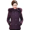 Plus w rozmiarze 6xl pośredniej kobiety zimowa kurtka z kapturem futrzana kołnierz Wysokiej jakości ciepły zagęszczony płaszcz kobiet Krótki parkas 201201