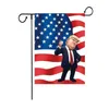 Snabb leverans Dubbelsidig 12x18 tum kampanj Garden Flag Trump 2024 Dekoration Banner Take America tillbaka