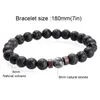 Bracelets porte-bonheur hommes Bracelet naturel pierre de lune perle tibétain bouddha Chakra pierre de lave diffuseur bijoux cadeau goutte Inte22