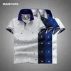 Cerf Imprimer Polo Hommes D'été À Manches Courtes Slim Fit Polos Hommes Mode Streetwear Tops Hommes T-shirts Casual Golf Chemises 220704