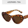 Moda gato ojo gafas de sol mujeres gafas ovaladas retro jalea sol gafas de sol mujer lujo diseñador gafas uv400 sol vidrio marrón sombras