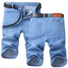 Summer Brand Stretch Thin bermuda masculina Cotton Denim Jeans Men Knee Length Soft ropa hombre Shorts Plus Size 2846 220526